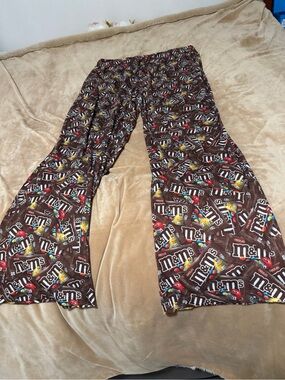 M&M's Brown Men’s Pajama Pants - Branded Character Sleepwear Large